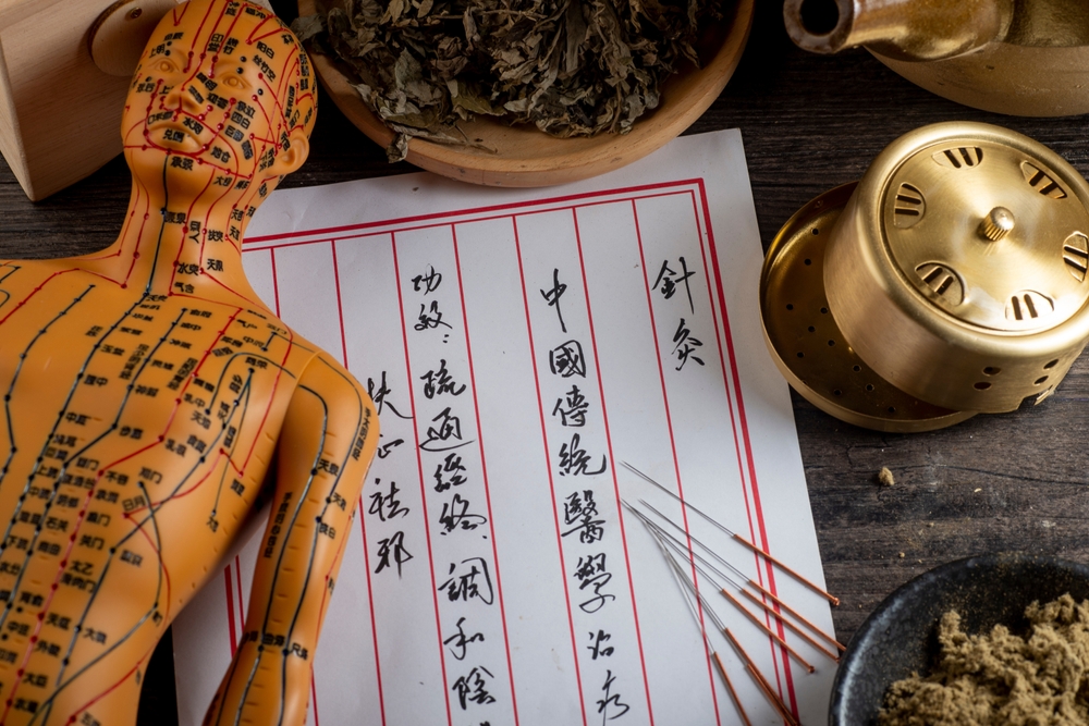 Ozadje,Moxibustion,And,Chinese,Herbal,Medicine.,Chinese,Character,Translation?akupunktura