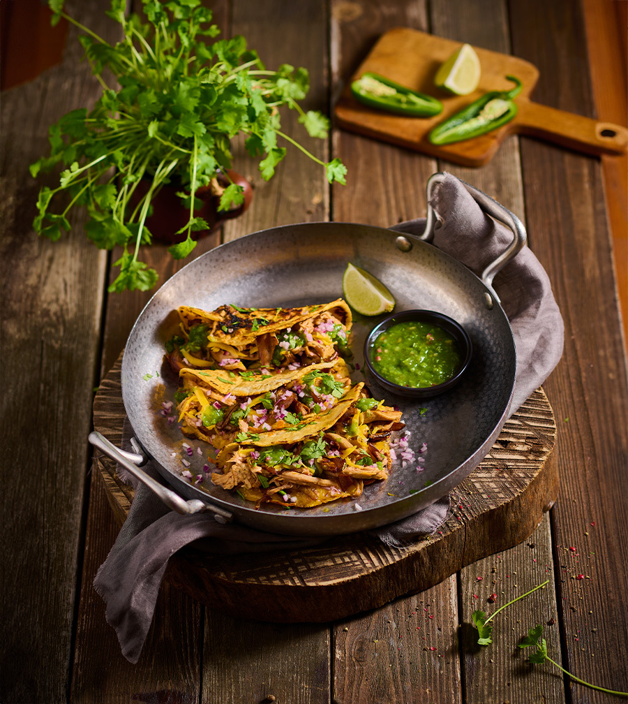 5. Taco de birria s kopijo Maitake